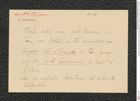 Nachlass Franz Steindachner, Korrespondenzkarte von F. Sikora (um 1902), Inv.Nr. 4.15, Seite 1
